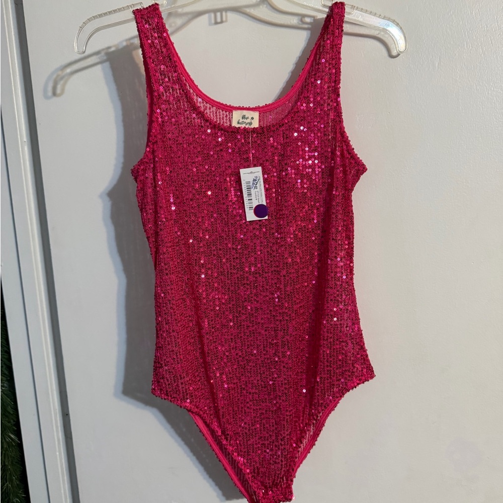 Sequin Pink Women’s Bodysuit